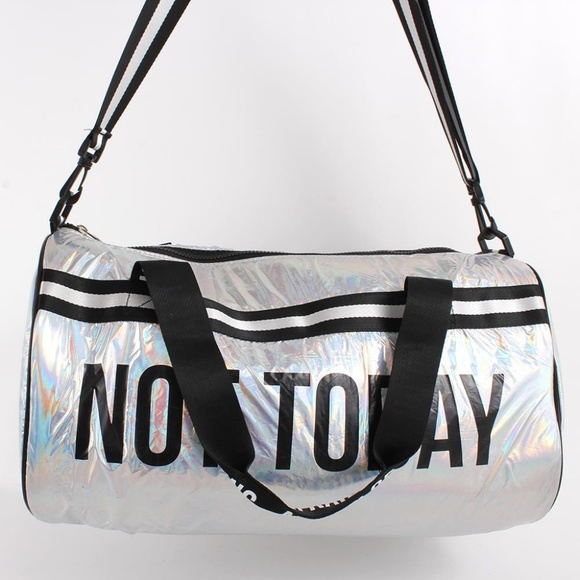 NEW holo NOT Today afraid of nothing GYM bag - Picture 7 of 7